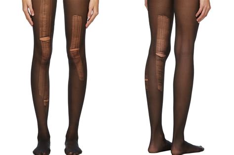 gucci distressed tights|Gucci stockings with runs.